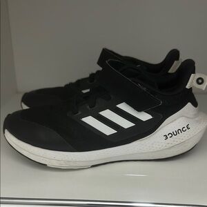 Adidas Kids Bounce Black and White Shoes